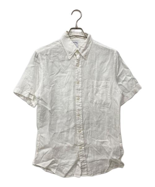 BROOKS BROTHERS（ブルックスブラザーズ）BROOKS BROTHERS (ブルックスブラザーズ) ボタンダウンリネンシャツ ホワイト サイズ:Sの古着・服飾アイテム
