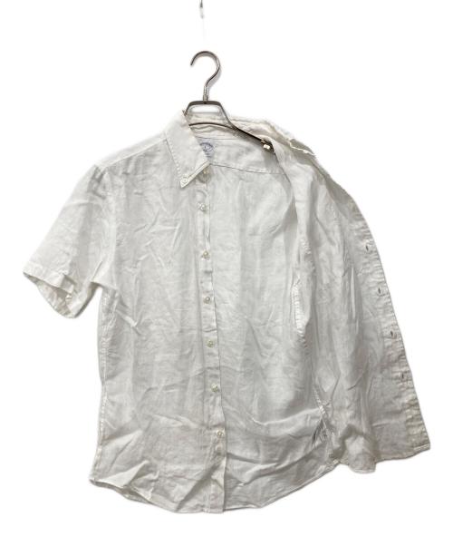BROOKS BROTHERS（ブルックスブラザーズ）BROOKS BROTHERS (ブルックスブラザーズ) ボタンダウンリネンシャツ ホワイト サイズ:Sの古着・服飾アイテム