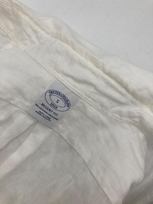 BROOKS BROTHERS（ブルックスブラザーズ）BROOKS BROTHERS (ブルックスブラザーズ) ボタンダウンリネンシャツ ホワイト サイズ:Sの古着・服飾アイテム