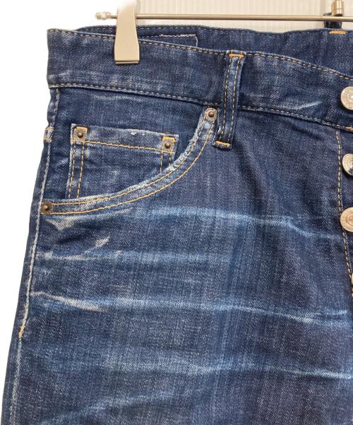 DSQUARED2（ディースクエアード）DSQUARED2 (ディースクエアード) ストレッチデニムジーンズ インディゴ サイズ:46の古着・服飾アイテム