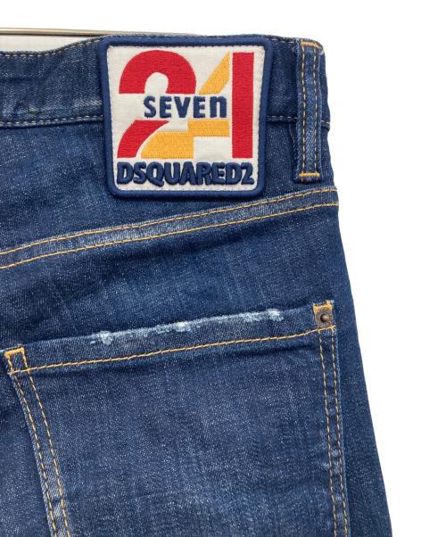 DSQUARED2（ディースクエアード）DSQUARED2 (ディースクエアード) ストレッチデニムジーンズ インディゴ サイズ:46の古着・服飾アイテム