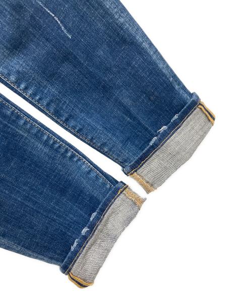 DSQUARED2（ディースクエアード）DSQUARED2 (ディースクエアード) クラッシュデニムパンツ インディゴ サイズ:46の古着・服飾アイテム