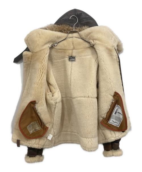 AVIREX（アヴィレックス）AVIREX (アヴィレックス) B-3ムートンフライトジャケット ブラウン サイズ:38の古着・服飾アイテム