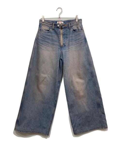 masu（エムエーエスユー）masu (エムエーエスユー) デニムパンツ ピンクインディゴ サイズ:46の古着・服飾アイテム