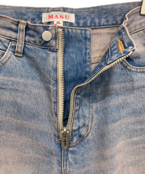 masu（エムエーエスユー）masu (エムエーエスユー) デニムパンツ ピンクインディゴ サイズ:46の古着・服飾アイテム