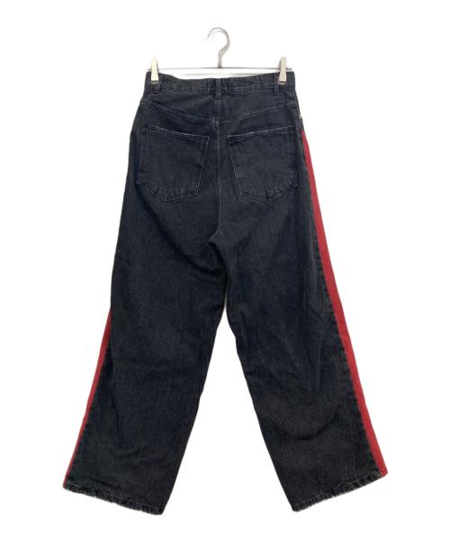 Saint martin（セント・マーチン）Saint martin (セント・マーチン) サイドラインデニムパンツ ブラック サイズ:Sの古着・服飾アイテム