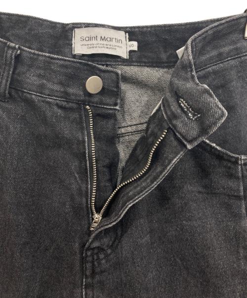 Saint martin（セント・マーチン）Saint martin (セント・マーチン) サイドラインデニムパンツ ブラック サイズ:Sの古着・服飾アイテム