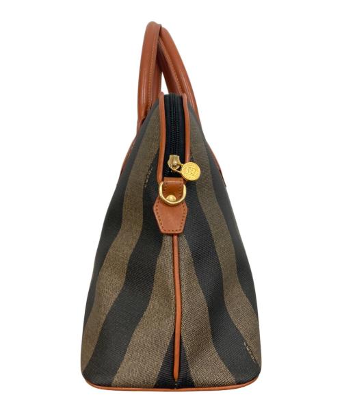 FENDI（フェンディ）FENDI (フェンディ) PVCレザーハンドバッグ ベージュの古着・服飾アイテム