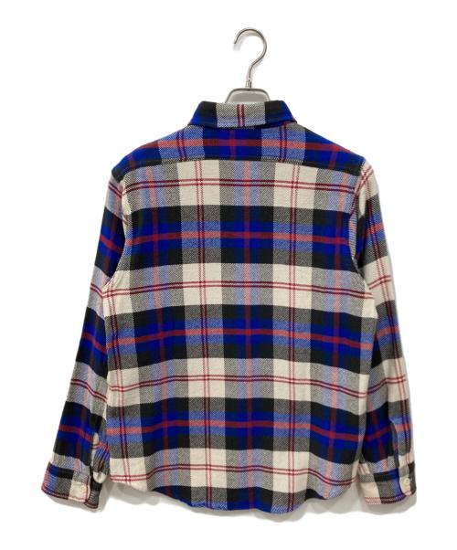 SUGAR CANE（シュガーケーン）SUGAR CANE (シュガーケーン) チェックワークシャツ ブルー サイズ:Mの古着・服飾アイテム