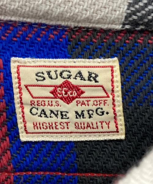 SUGAR CANE（シュガーケーン）SUGAR CANE (シュガーケーン) チェックワークシャツ ブルー サイズ:Mの古着・服飾アイテム