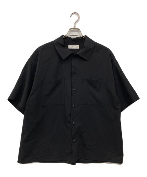 rin（リン）rin (リン) 半袖オーバーシャツ ブラック サイズ:Mの古着・服飾アイテム
