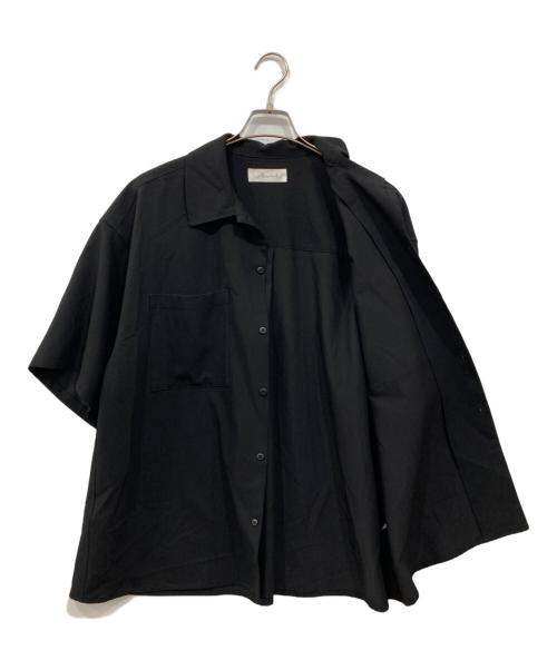 rin（リン）rin (リン) 半袖オーバーシャツ ブラック サイズ:Mの古着・服飾アイテム