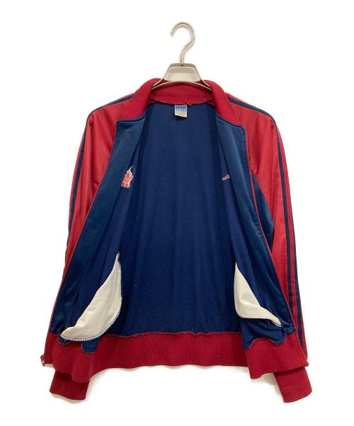 adidas（アディダス）adidas (アディダス) トラックジャケット ネイビー×レッド サイズ:表記なしの古着・服飾アイテム