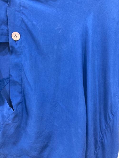 tricot COMME des GARCONS（トリココムデギャルソン）tricot COMME des GARCONS (トリココムデギャルソン) 変形ブラウス ブルー サイズ:内タグ印字消えにより不明の古着・服飾アイテム