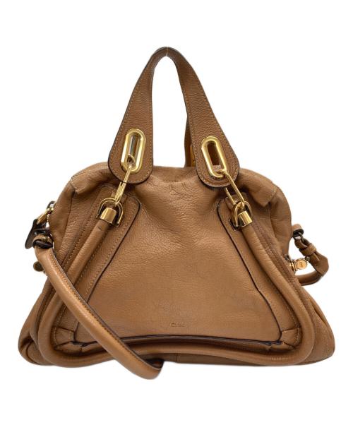 Chloe（クロエ）Chloe (クロエ) パラティ 2WAYショルダーバッグ ブラウンの古着・服飾アイテム
