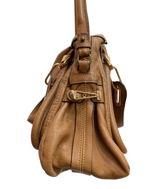 Chloe（クロエ）Chloe (クロエ) パラティ 2WAYショルダーバッグ ブラウンの古着・服飾アイテム