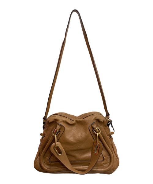 Chloe（クロエ）Chloe (クロエ) パラティ 2WAYショルダーバッグ ブラウンの古着・服飾アイテム