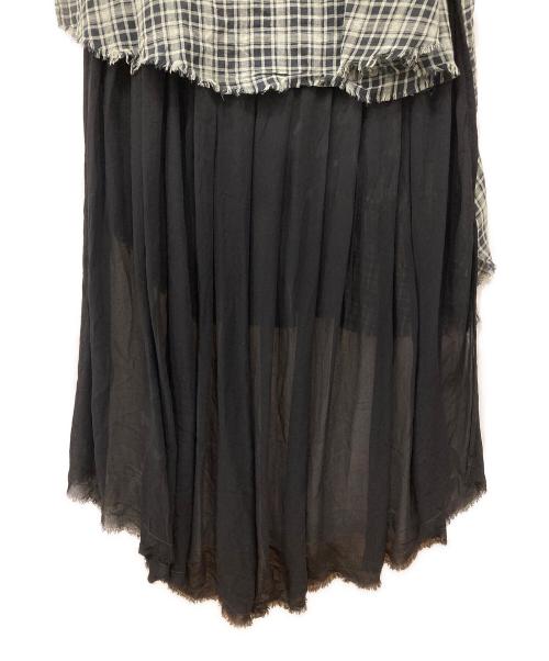 DIESEL（ディーゼル）DIESEL (ディーゼル) シャツワンピース ブラック×グリーン サイズ:XSの古着・服飾アイテム