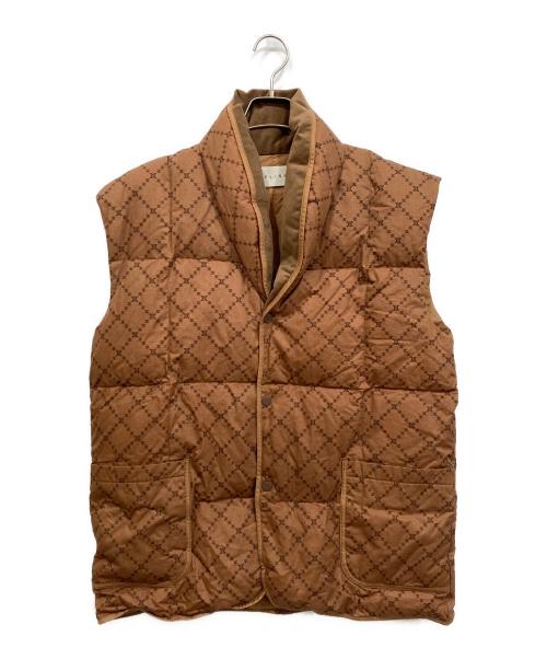 CELINE（セリーヌ）CELINE (セリーヌ) マカダム柄ダウンベスト ベージュ サイズ:Freeの古着・服飾アイテム