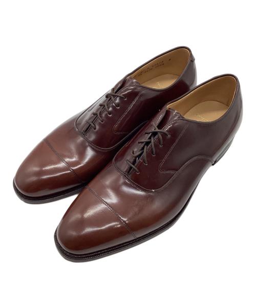 JOHNSTON&MURPHY（ジョンストン＆マーフィー）JOHNSTON&MURPHY (ジョンストン＆マーフィー) ストレートチップシューズ ブラウン サイズ:8　1/2の古着・服飾アイテム