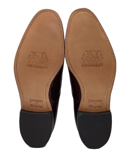 JOHNSTON&MURPHY（ジョンストン＆マーフィー）JOHNSTON&MURPHY (ジョンストン＆マーフィー) ストレートチップシューズ ブラウン サイズ:8　1/2の古着・服飾アイテム