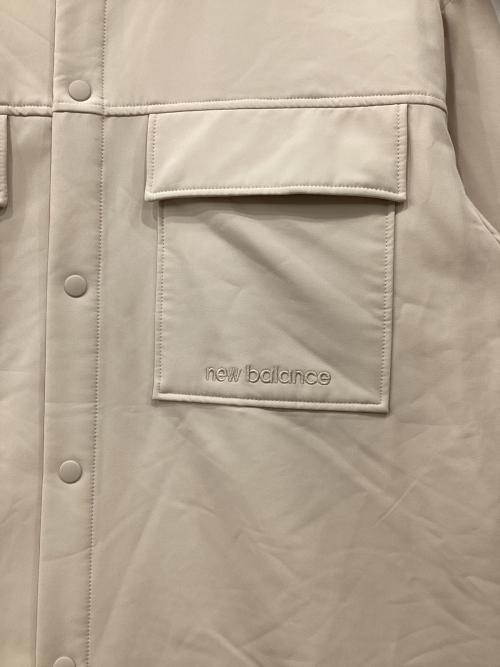 NEW BALANCE（ニューバランス）NEW BALANCE (ニューバランス) 裏起毛コーチジャケット アイボリー サイズ:Lの古着・服飾アイテム