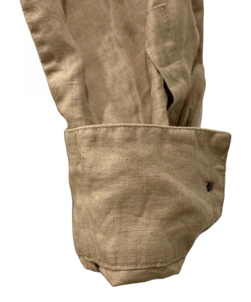 MUSE de Deuxieme Classe（ミューズ ドゥーズィエム クラス）MUSE de Deuxieme Classe (ミューズ ドゥーズィエム クラス) LINEN ロングシャツワンピース ベージュ サイズ:表記無し(実寸を参照ください)の古着・服飾アイテム