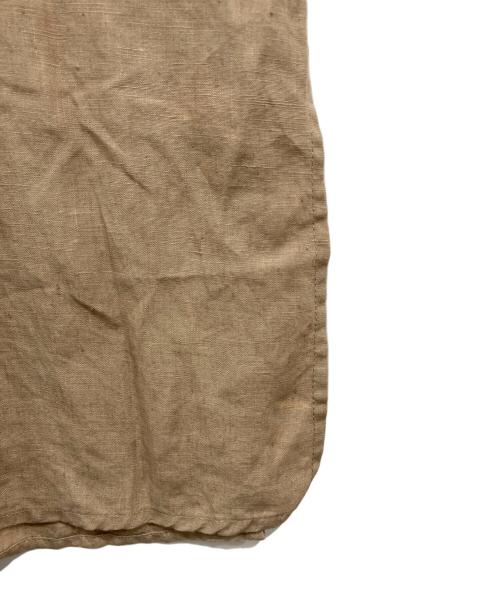 MUSE de Deuxieme Classe（ミューズ ドゥーズィエム クラス）MUSE de Deuxieme Classe (ミューズ ドゥーズィエム クラス) LINEN ロングシャツワンピース ベージュ サイズ:表記無し(実寸を参照ください)の古着・服飾アイテム