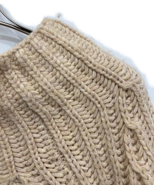 loin.（ロワン）loin. (ロワン) ハイネックローゲージニット ベージュ サイズ:Mの古着・服飾アイテム