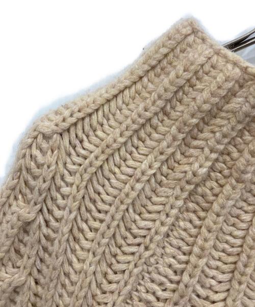 loin.（ロワン）loin. (ロワン) ハイネックローゲージニット ベージュ サイズ:Mの古着・服飾アイテム