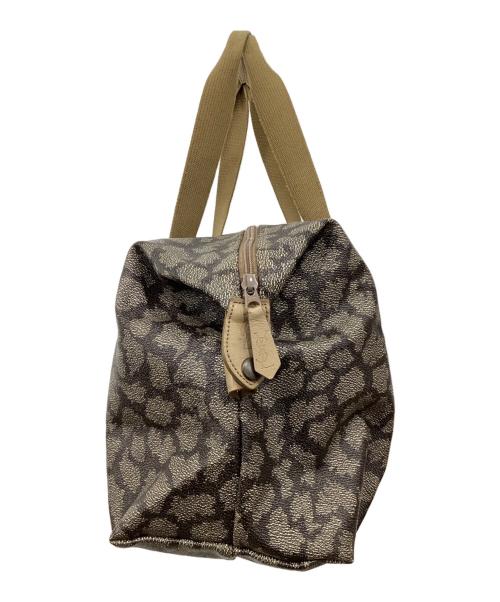 Yves Saint Laurent（イヴサンローラン）Yves Saint Laurent (イヴサンローラン) ジラフ柄 PVCボストンバッグ ベージュの古着・服飾アイテム