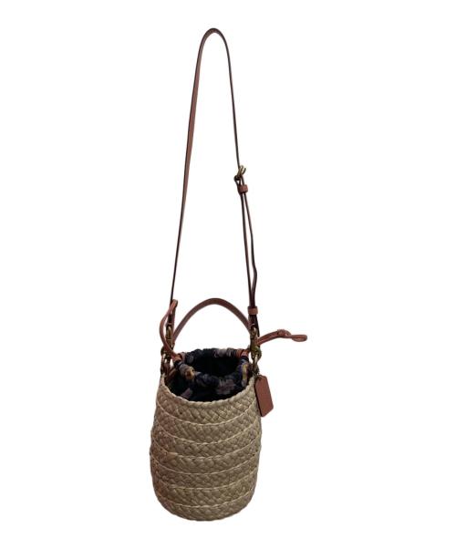 COACH（コーチ）COACH (コーチ) ドローストリング バケットバッグ アイボリーの古着・服飾アイテム