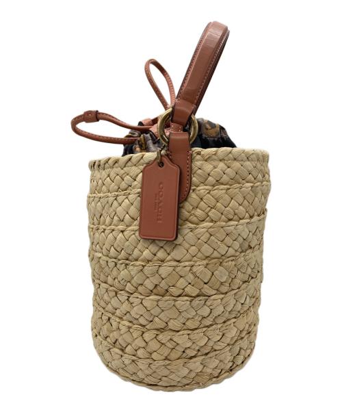 COACH（コーチ）COACH (コーチ) ドローストリング バケットバッグ アイボリーの古着・服飾アイテム