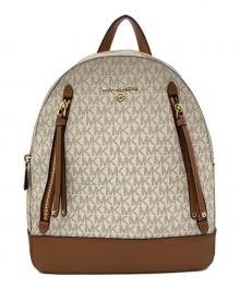 MICHAEL KORS（マイケル・コース）の古着「ブルックリン ミディアムロゴバックパック」｜ホワイト