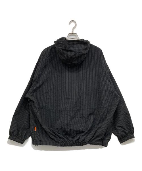 TIGHTBOOTH PRODUCTION（タイトブースプロダクション）TIGHTBOOTH PRODUCTION (タイトブースプロダクション) SEERSUCKER ANORAK / アノラックパーカー ブラック サイズ:XLの古着・服飾アイテム