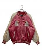 START OF ACCELERATIONスタートオブアクセラレーション）の古着「イーグル刺繍スカジャン」｜レッド