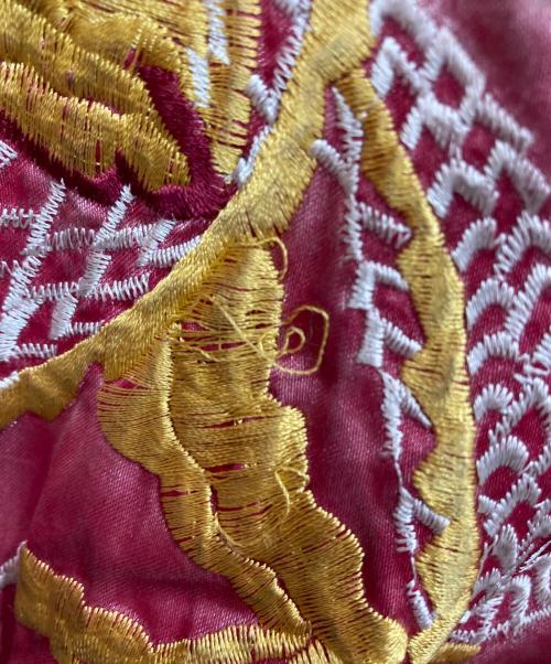 START OF ACCELERATION（スタートオブアクセラレーション）START OF ACCELERATION (スタートオブアクセラレーション) イーグル刺繍スカジャン レッド サイズ:3Lの古着・服飾アイテム