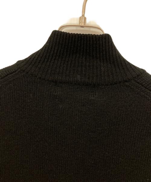RALPH LAUREN（ラルフローレン）RALPH LAUREN (ラルフローレン) エルボーパッチドライバーズニット ブラック サイズ:Mの古着・服飾アイテム