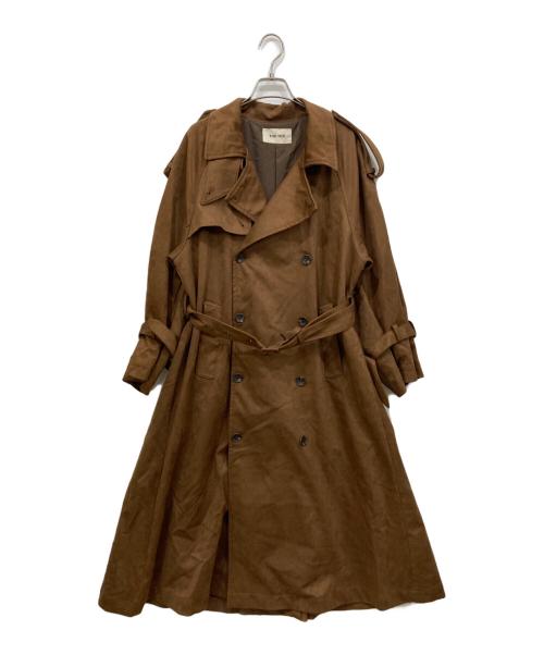 THE TOE（ザ・トゥー）THE TOE (ザ・トゥー) エコスウェード トレンチコート ブラウン サイズ:Sの古着・服飾アイテム
