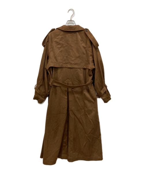 THE TOE（ザ・トゥー）THE TOE (ザ・トゥー) エコスウェード トレンチコート ブラウン サイズ:Sの古着・服飾アイテム