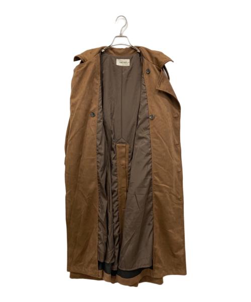 THE TOE（ザ・トゥー）THE TOE (ザ・トゥー) エコスウェード トレンチコート ブラウン サイズ:Sの古着・服飾アイテム