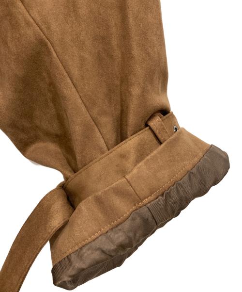 THE TOE（ザ・トゥー）THE TOE (ザ・トゥー) エコスウェード トレンチコート ブラウン サイズ:Sの古着・服飾アイテム