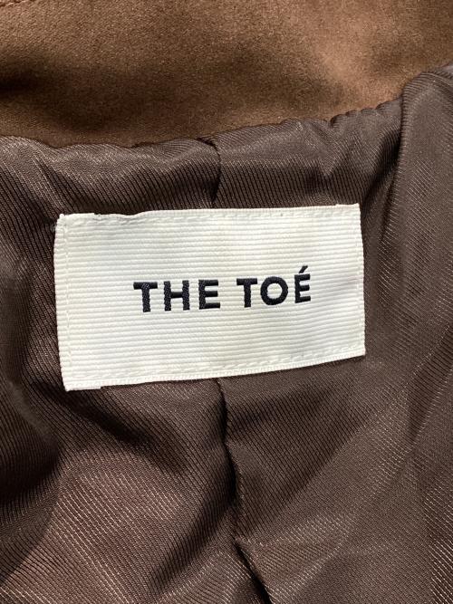 THE TOE（ザ・トゥー）THE TOE (ザ・トゥー) エコスウェード トレンチコート ブラウン サイズ:Sの古着・服飾アイテム