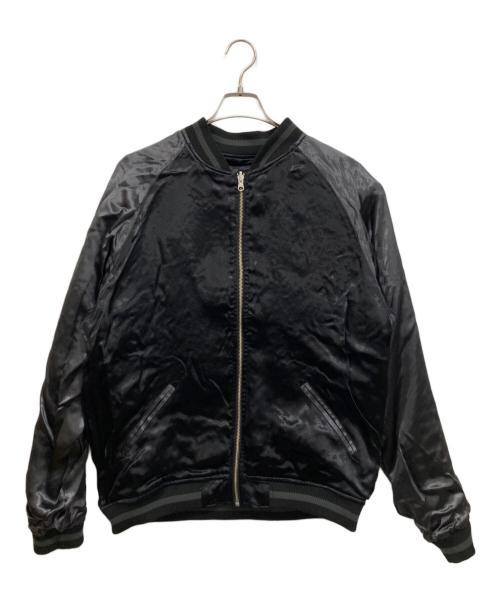 絡繰魂（カラクリタマシイ）絡繰魂 (カラクリタマシイ) 古の龍桜 リバーシブルスカジャン ブラック サイズ:XLの古着・服飾アイテム