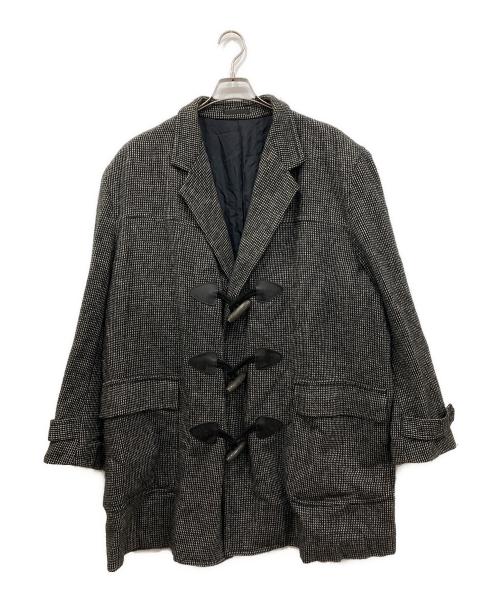 COMME des GARCONS HOMME（コムデギャルソン オム）COMME des GARCONS HOMME (コムデギャルソン オム) ウール混ダッフルコート ブラック サイズ:Mの古着・服飾アイテム