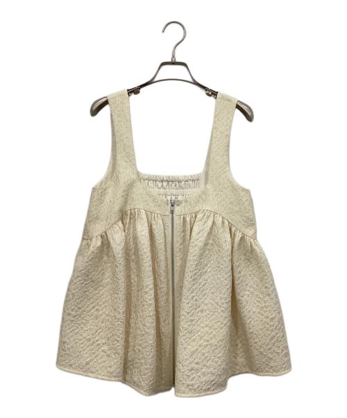 Ameri（アメリ）Ameri (アメリ) ジャガードチュニックトップス アイボリー サイズ:FREEの古着・服飾アイテム