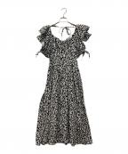 Snidelスナイデル）の古着「スクエアネックワンピース」｜ホワイト×ブラック