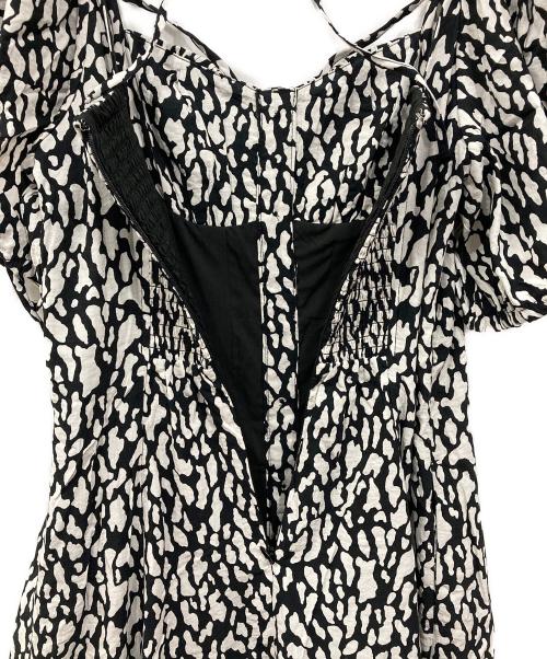 Snidel（スナイデル）Snidel (スナイデル) スクエアネックワンピース ホワイト×ブラック サイズ:1の古着・服飾アイテム