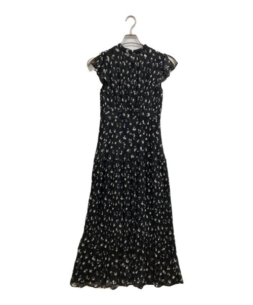 FRAY ID（フレイ アイディー）FRAY ID (フレイ アイディー) シフォンプリーツワンピース ブラック サイズ:Freeの古着・服飾アイテム