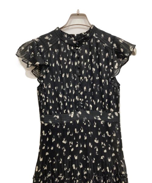 FRAY ID（フレイ アイディー）FRAY ID (フレイ アイディー) シフォンプリーツワンピース ブラック サイズ:Freeの古着・服飾アイテム